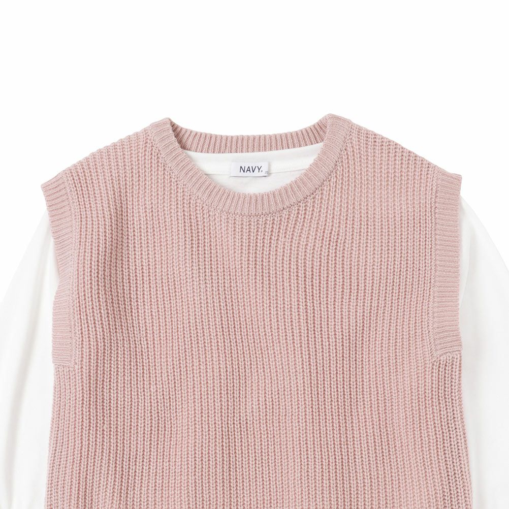 NAVY ニットベストアンサンブル キッズ ネコポス 対応商品