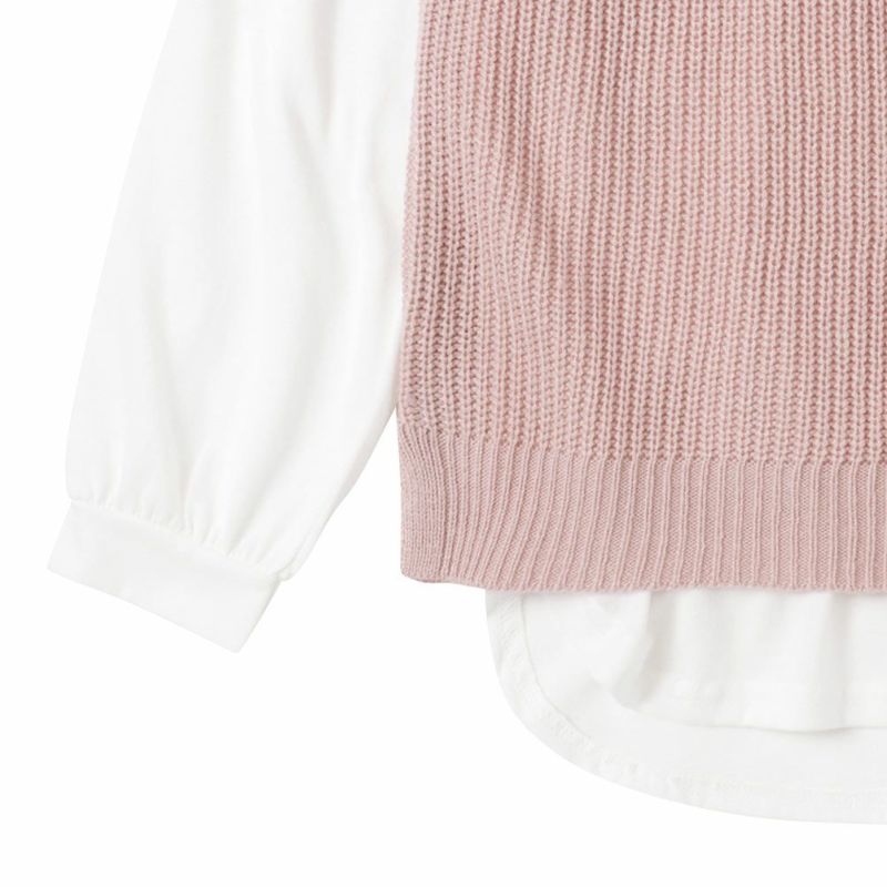 [さらに50%OFF]NAVY ニットベストアンサンブル キッズ メール便 対応商品商品画像-5