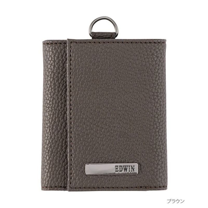 EDWIN  シュリンク合皮三つ折り財布商品画像-2