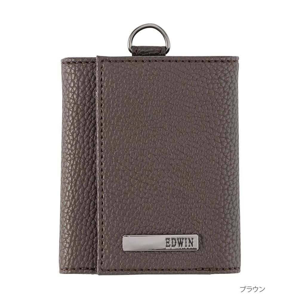 EDWIN シュリンク合皮三つ折り財布