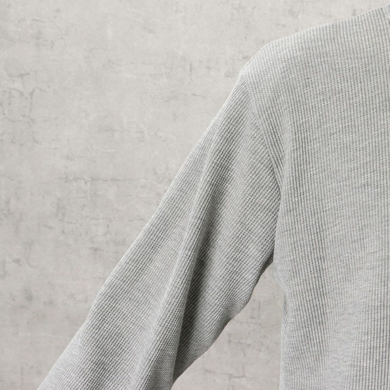 NAVY  ワッフルクルーロングスリーブTシャツ メンズ商品画像-14