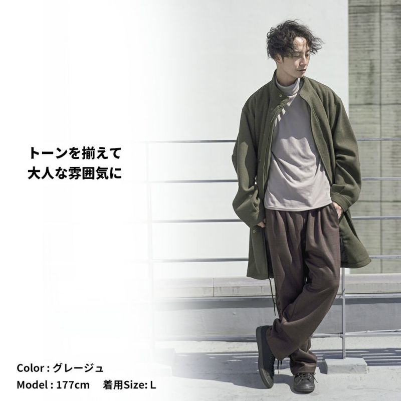 NAVY  スムースタートルネックロングスリーブTシャツ メンズ商品画像-7