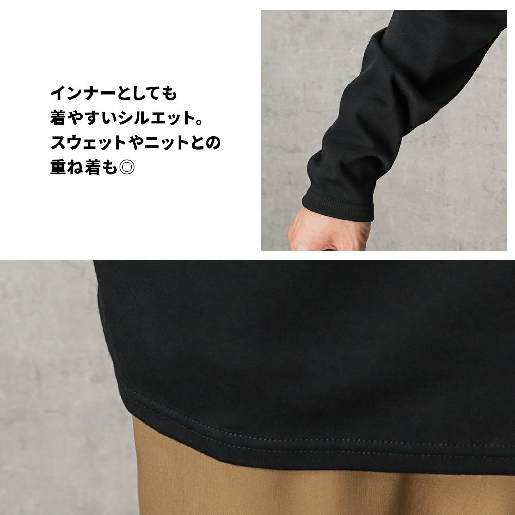 NAVY  スムースタートルネックロングスリーブTシャツ メンズ商品サムネイル-16