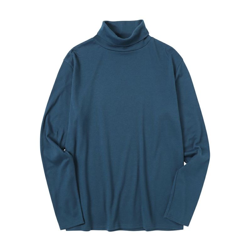 NAVY スムースタートルネックロングスリーブTシャツ メンズ商品画像-19