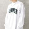 NAVY カレッジサガラロングスリーブTシャツ メンズ