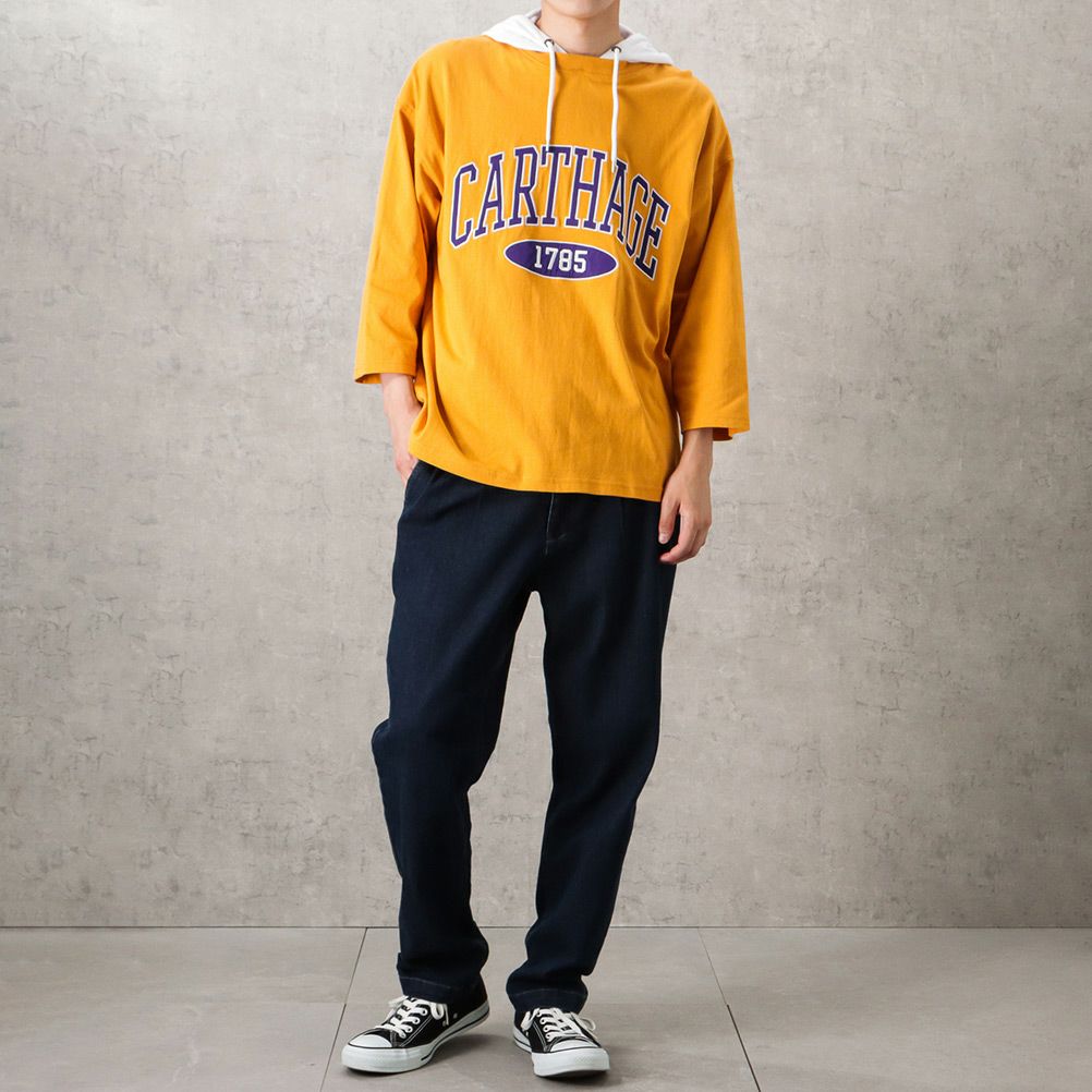 [期間限定価格]NAVY  カレッジレイヤードパーカー メンズ商品サムネイル-13