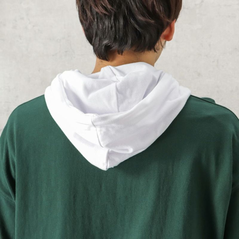 NAVY カレッジレイヤードパーカー メンズ商品画像-18