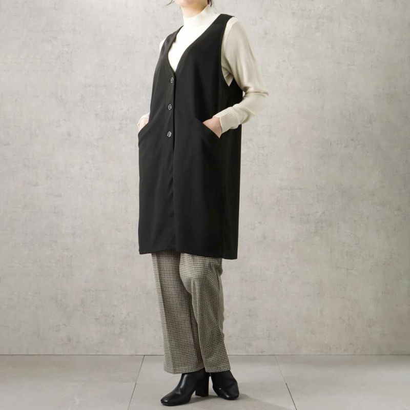 [期間限定価格]NAVY  ジャガードジレ レディース商品画像-4