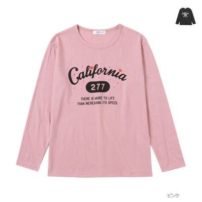 T-GRAPHICS  カレッジプリントロングスリーブTシャツ キッズ ネコポス 対応商品