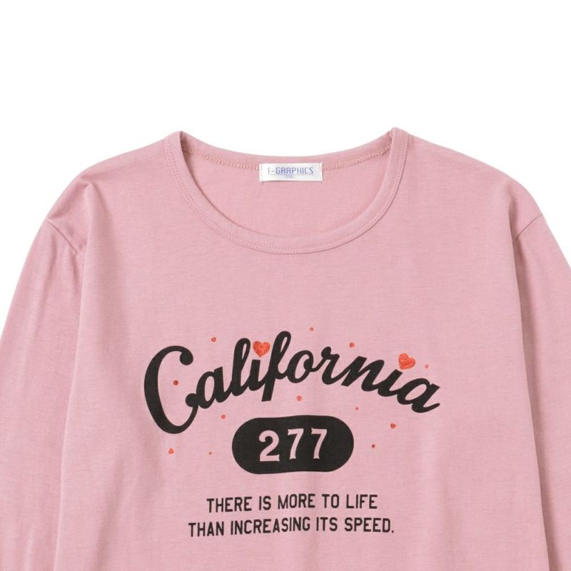 T-GRAPHICS  カレッジプリントロングスリーブTシャツ キッズ メール便 対応商品商品画像-3