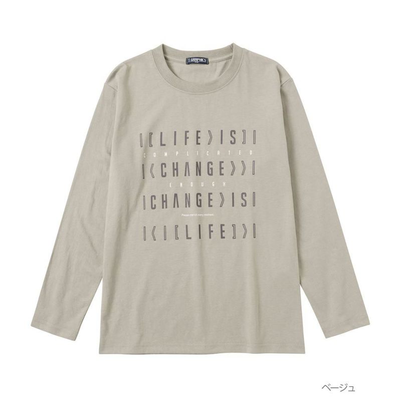 T-GRAPHICS  ミックスプリントロングスリーブTシャツ キッズ ネコポス 対応商品商品画像-2