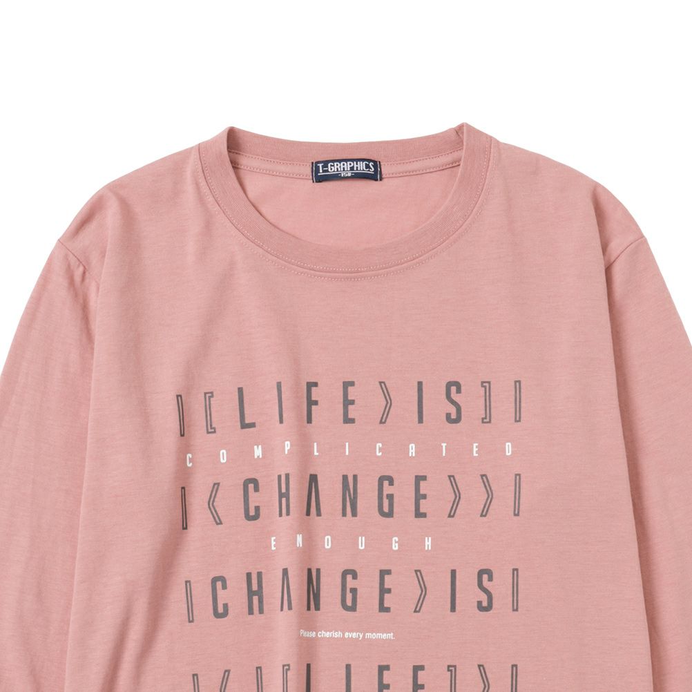 T-GRAPHICS  ミックスプリントロングスリーブTシャツ キッズ メール便 対応商品商品サムネイル-3