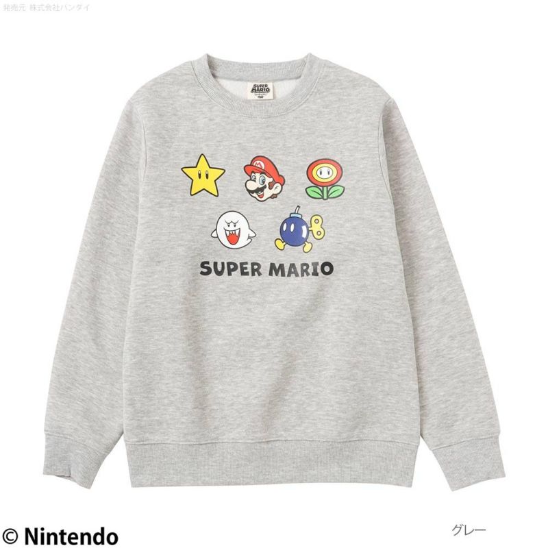 マリオ プリントスウェットトレーナー キッズ商品画像-2