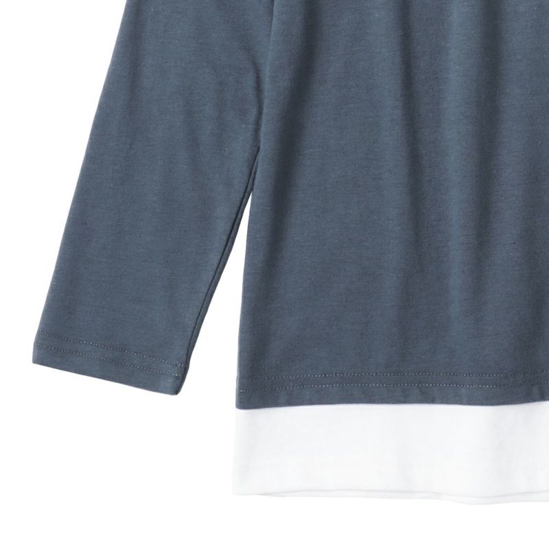 T-GRAPHICS  フェイクレイヤードロングスリーブTシャツ キッズ メール便 対応商品商品画像-4