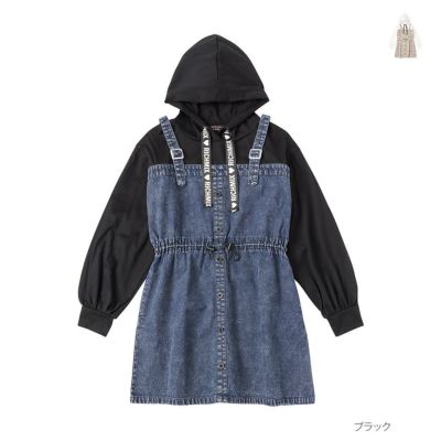 RICH MIX  フェイクパーカーワンピース キッズ