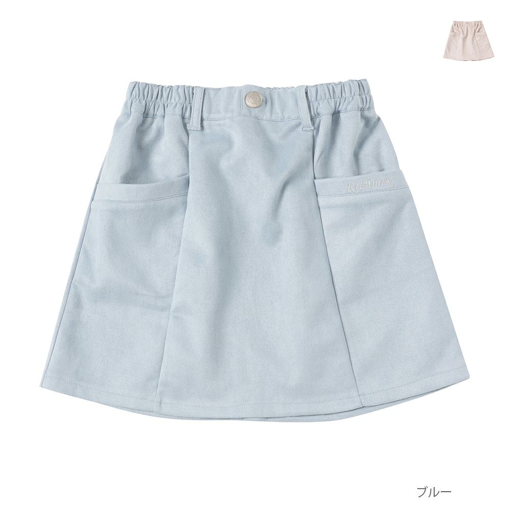 RICH MIX 梵天チャーム付きフェイクスエードスカート キッズ