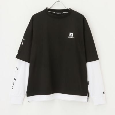 KANGOL フェイクレイヤードロングスリーブTシャツ メンズ