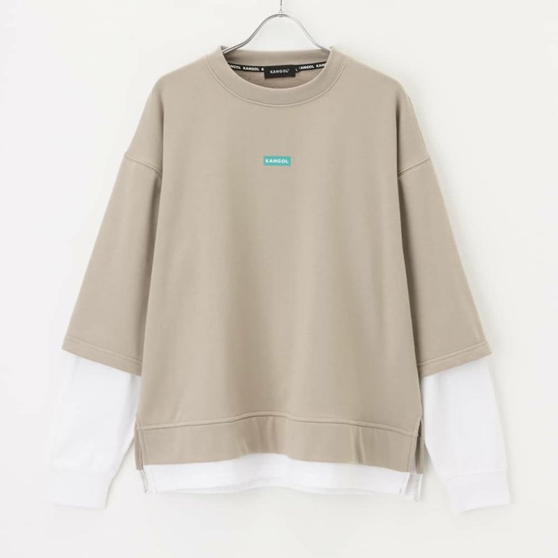 [期間限定価格]【WEB限定】KANGOL バックロゴフェイクレイヤードトレーナー メンズ商品画像-1