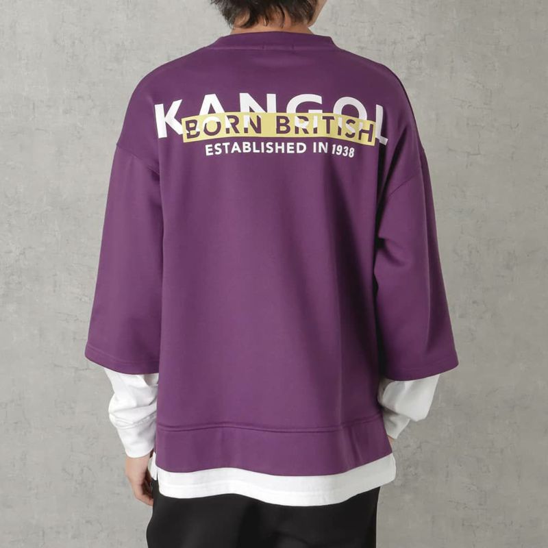 【WEB限定】KANGOL バックロゴフェイクレイヤードトレーナー メンズ商品画像-8