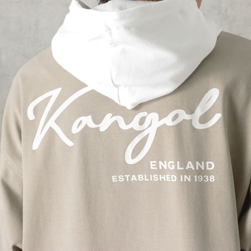 KANGOL フェイクレイヤードTシャツパーカー メンズ