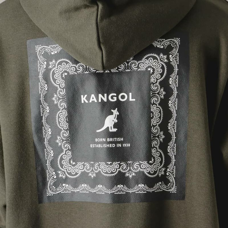 [期間限定価格]【WEB限定】KANGOL バンダナボックスロゴフェイクレイヤードパーカー メンズ商品画像-22