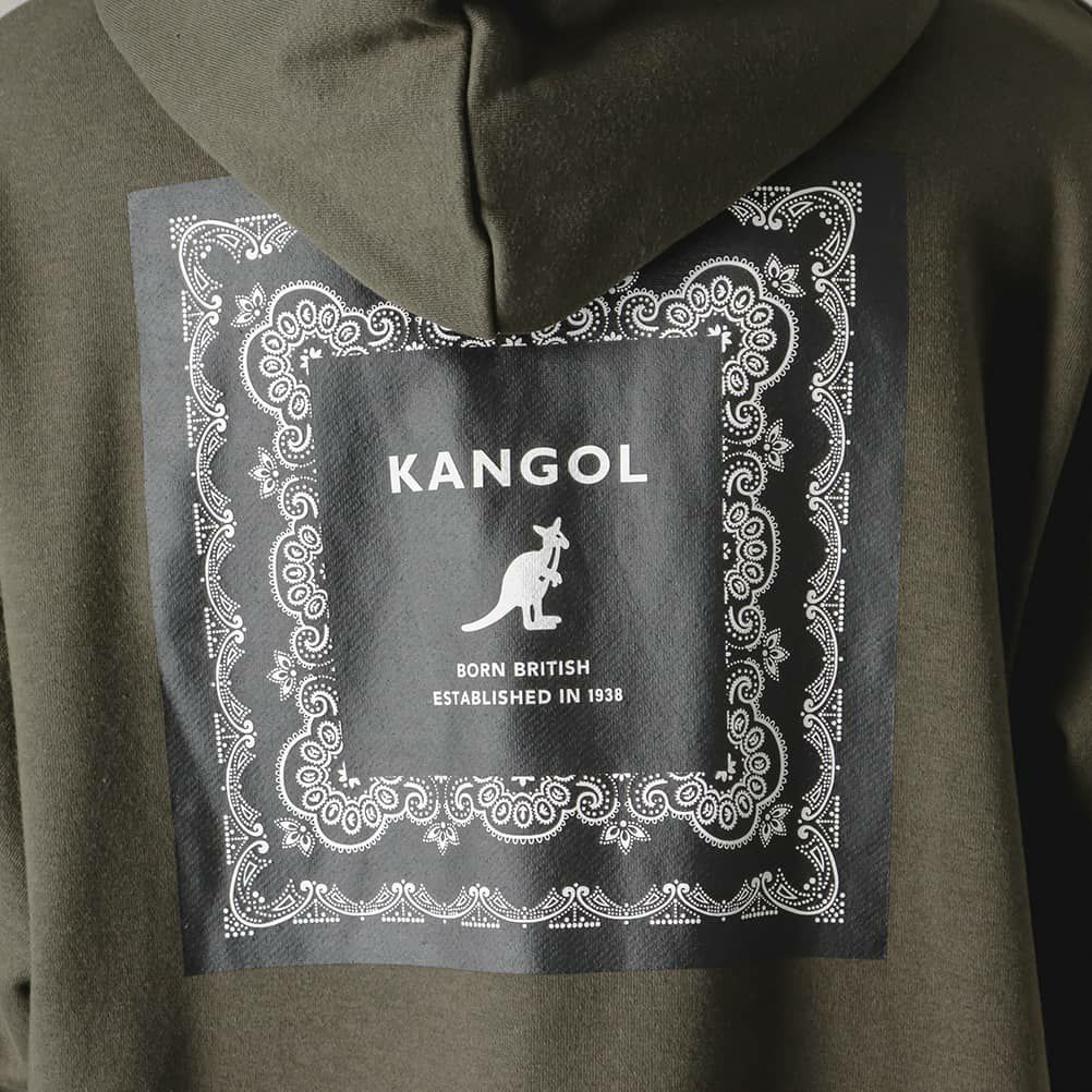[期間限定価格]【WEB限定】KANGOL バンダナボックスロゴフェイクレイヤードパーカー メンズ商品サムネイル-22