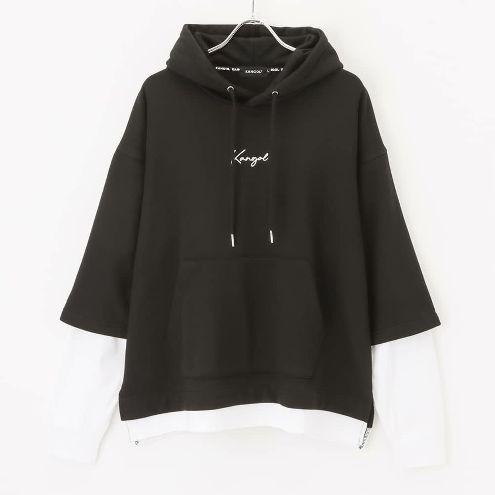 [期間限定価格]【WEB限定】KANGOL バンダナボックスロゴフェイクレイヤードパーカー メンズ商品サムネイル-27