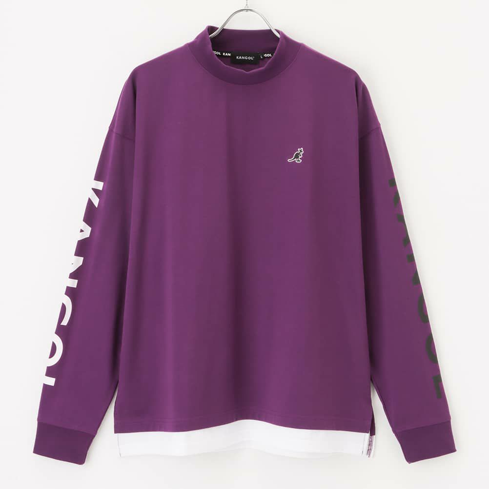 KANGOL モックネックロングスリーブTシャツ メンズ