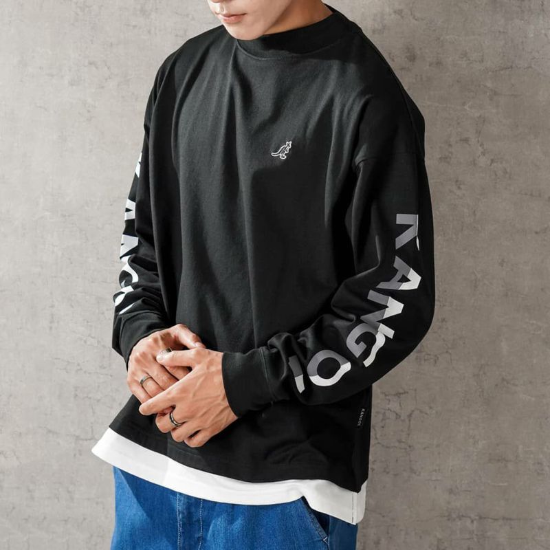 [期間限定価格]【WEB限定】KANGOL モックネックロングスリーブTシャツ メンズ商品画像-5
