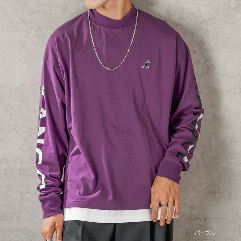 [期間限定価格]【WEB限定】KANGOL モックネックロングスリーブTシャツ メンズ商品画像-8