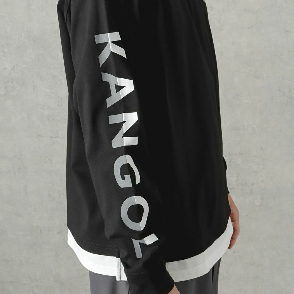 KANGOL モックネックロングスリーブTシャツ メンズ