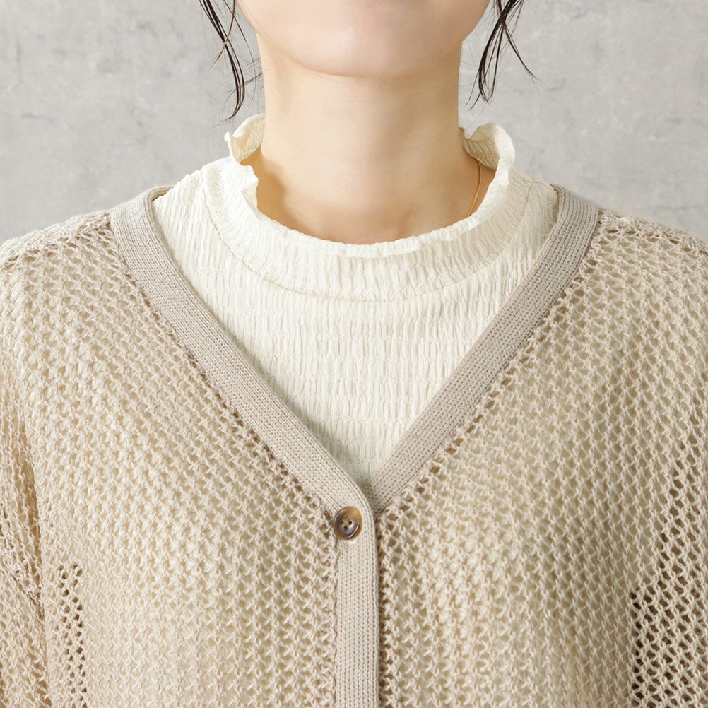 [さらに50%OFF]Howdy Marie  透かし編みカーディガン レディース商品サムネイル-9