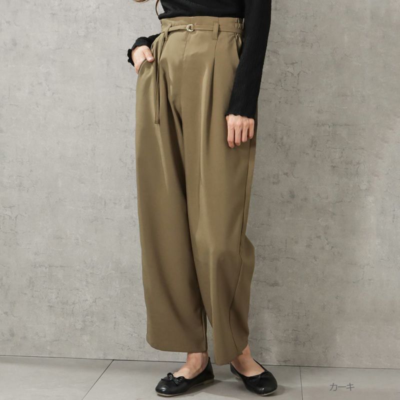 Howdy Marie 2WAYベルト付きワイドパンツ レディース商品画像-2
