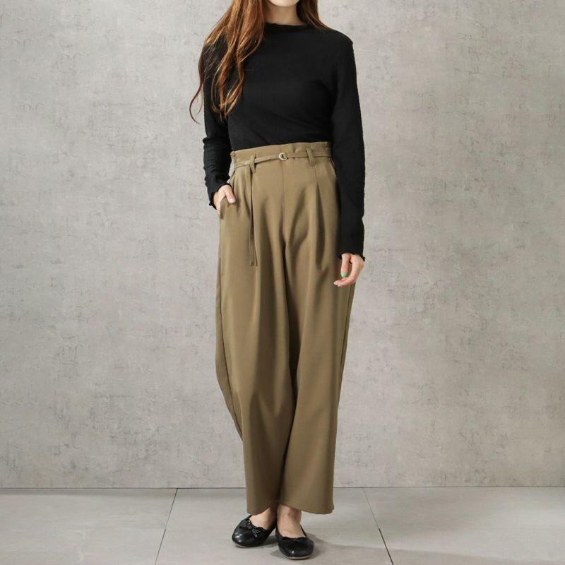 Howdy Marie 2WAYベルト付きワイドパンツ レディース商品画像-7