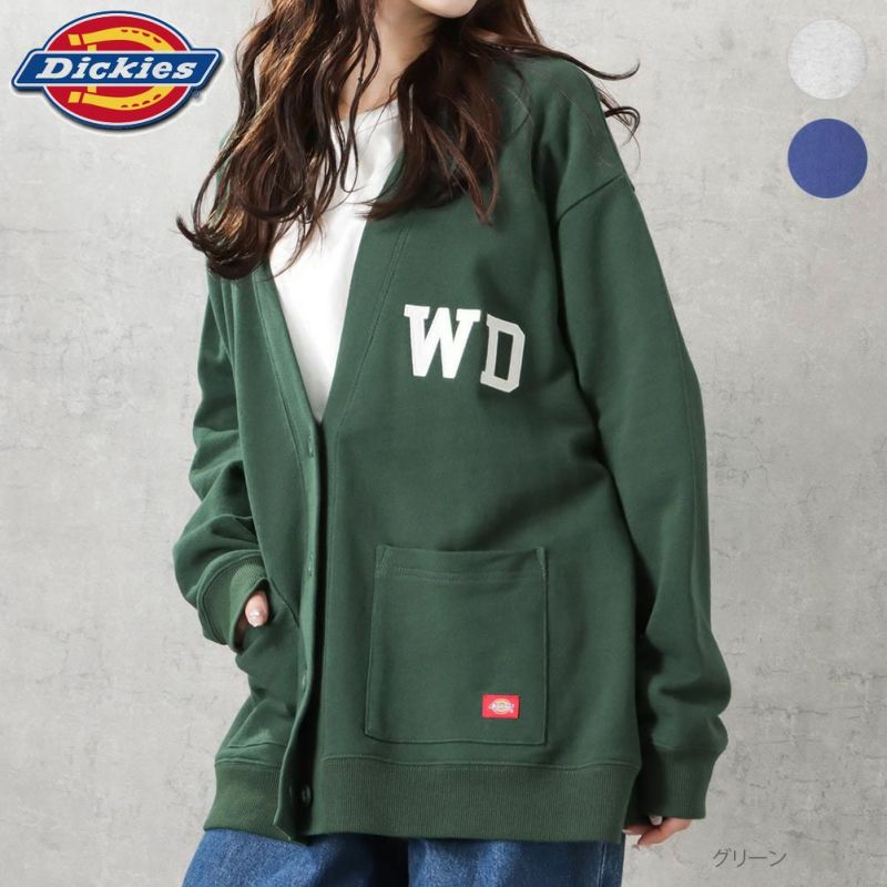 Dickies 裏毛ワッペンカーディガン レディース