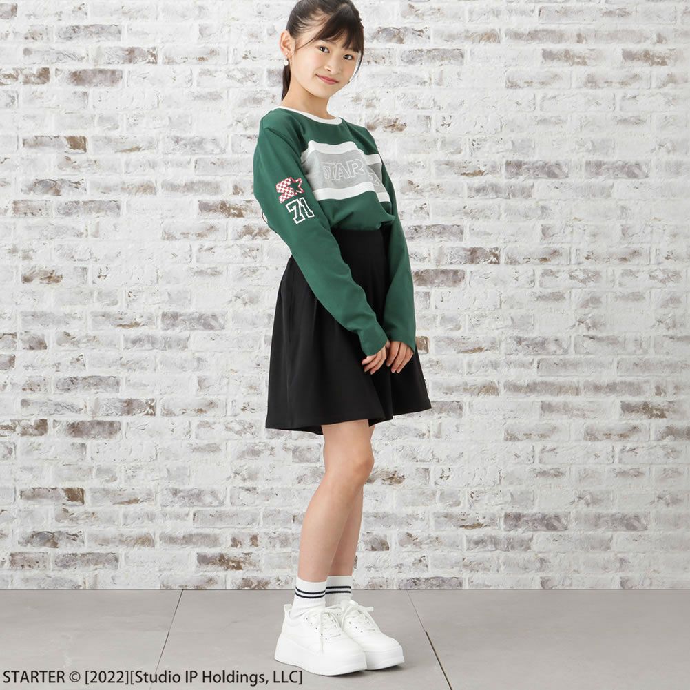 STARTER 胸切替ロゴ長袖Tシャツ キッズ ネコポス 対応商品