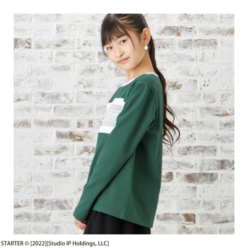 STARTER 胸切替ロゴ長袖Tシャツ キッズ メール便 対応商品商品画像-3
