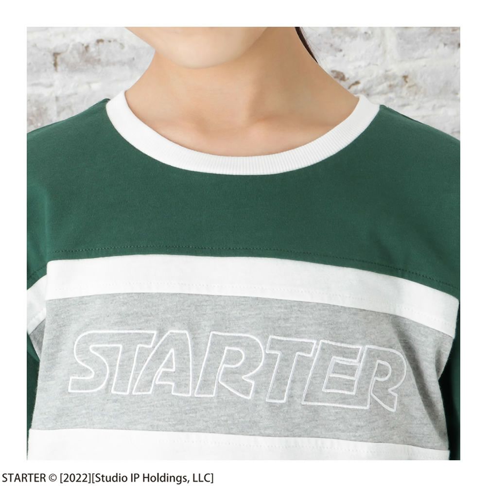 STARTER 胸切替ロゴ長袖Tシャツ キッズ ネコポス 対応商品