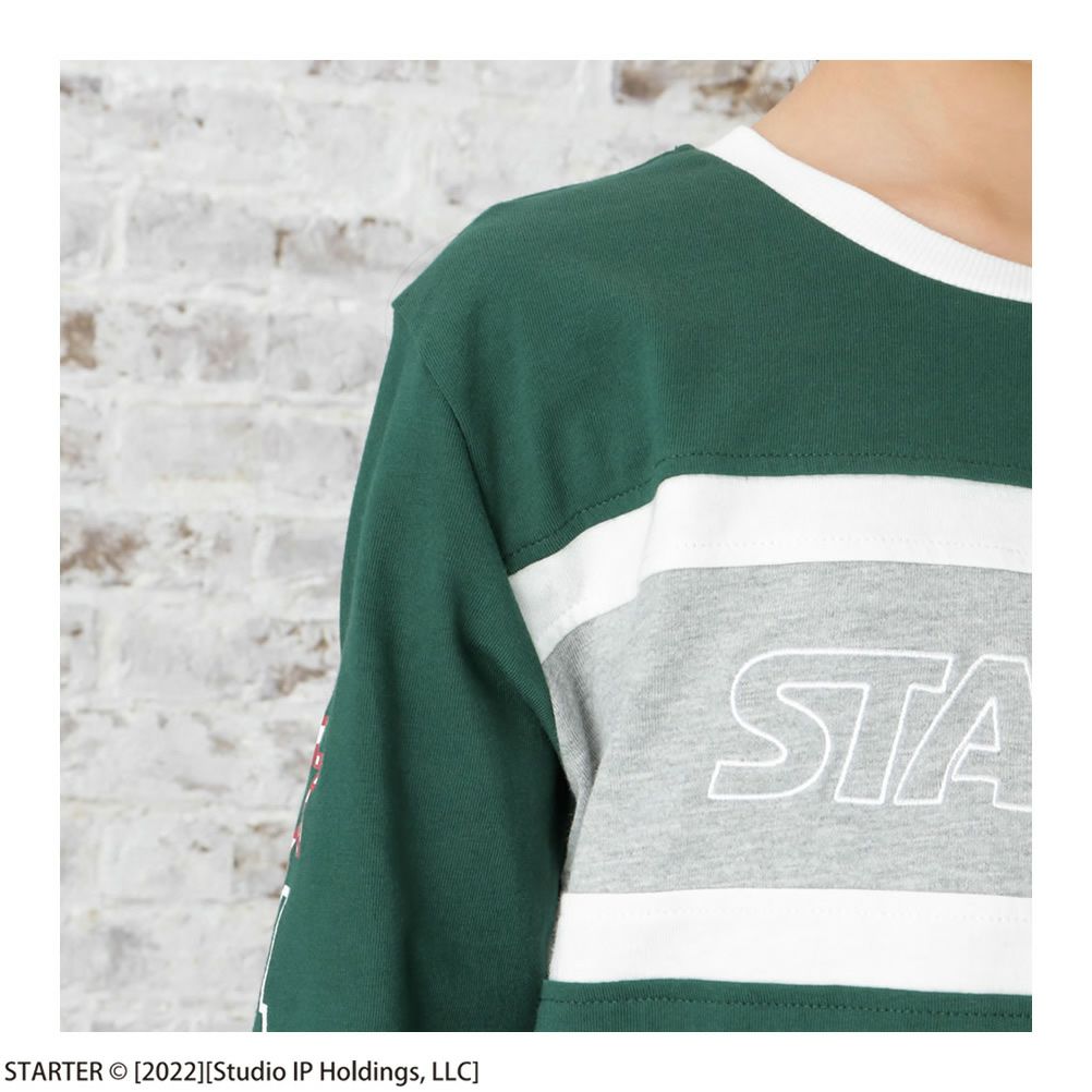 STARTER 胸切替ロゴ長袖Tシャツ キッズ ネコポス 対応商品