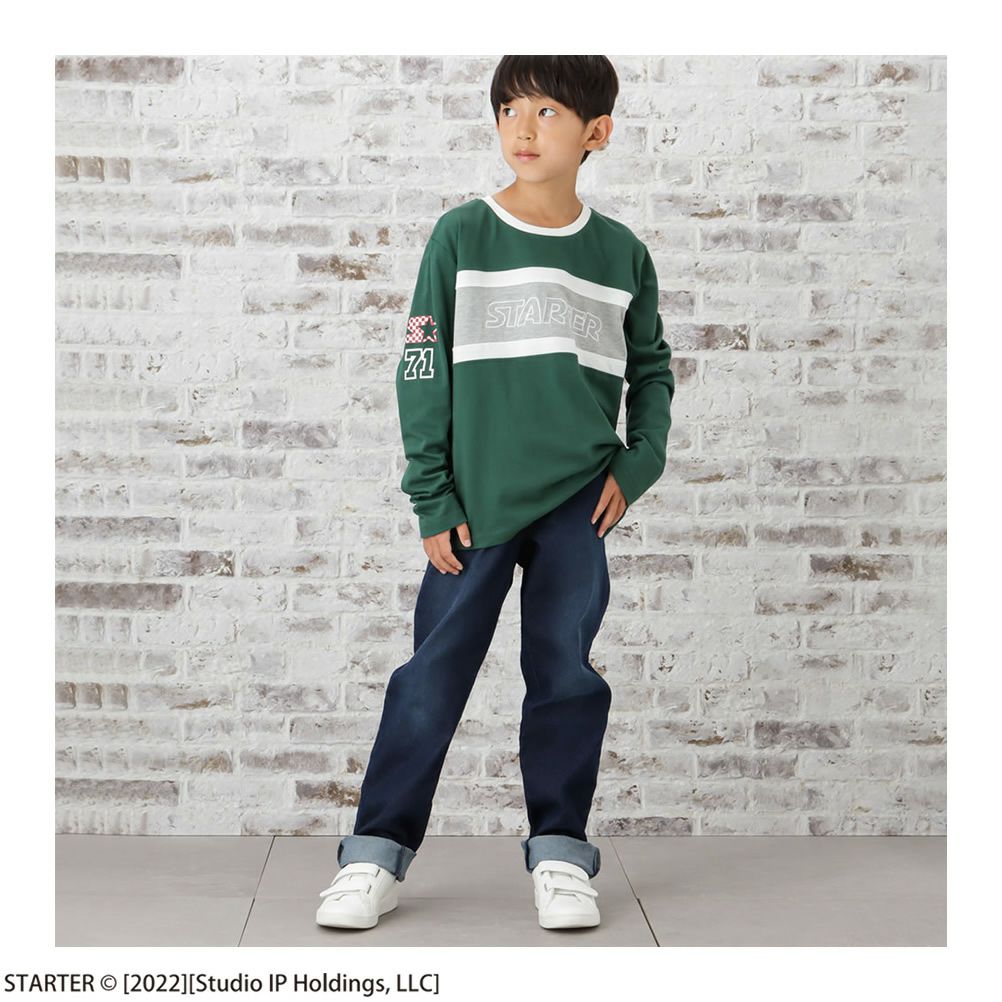 STARTER 胸切替ロゴ長袖Tシャツ キッズ ネコポス 対応商品