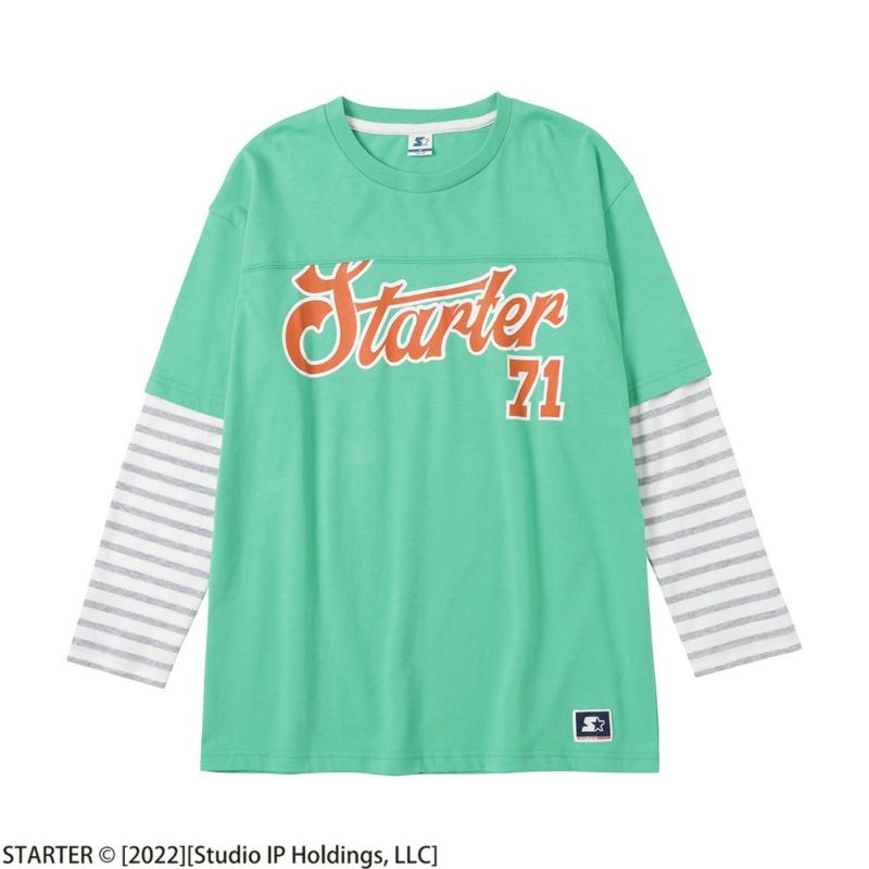 STARTER フェイクレイヤード長袖Tシャツ キッズ メール便 対応商品商品画像-6