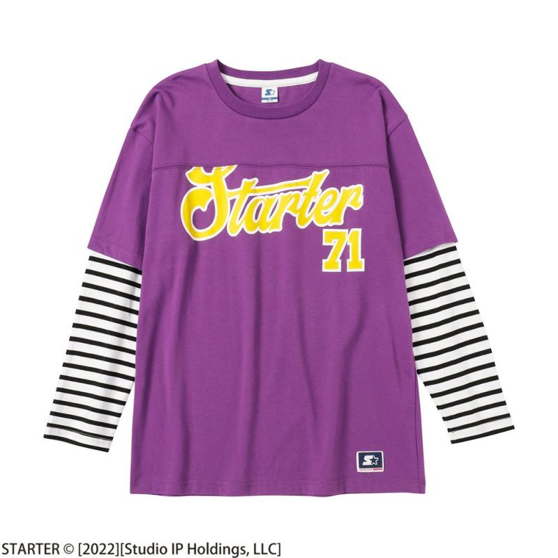 STARTER フェイクレイヤード長袖Tシャツ キッズ メール便 対応商品商品画像-8