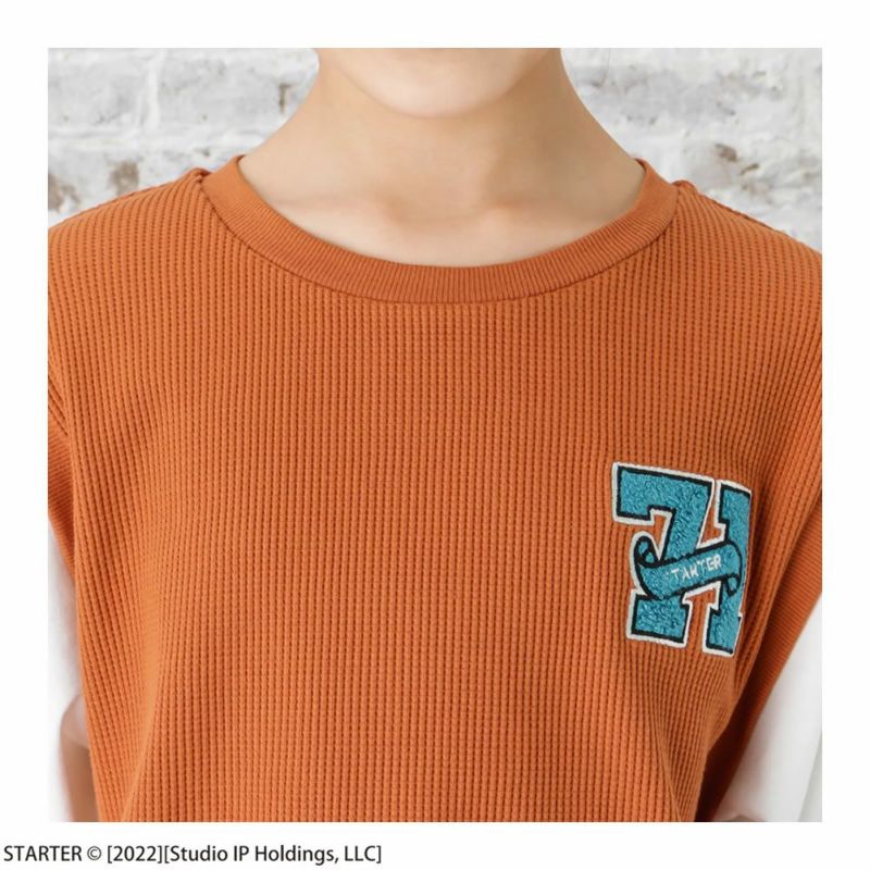 STARTER フェイクレイヤード長袖Tシャツ キッズ メール便 対応商品商品画像-4