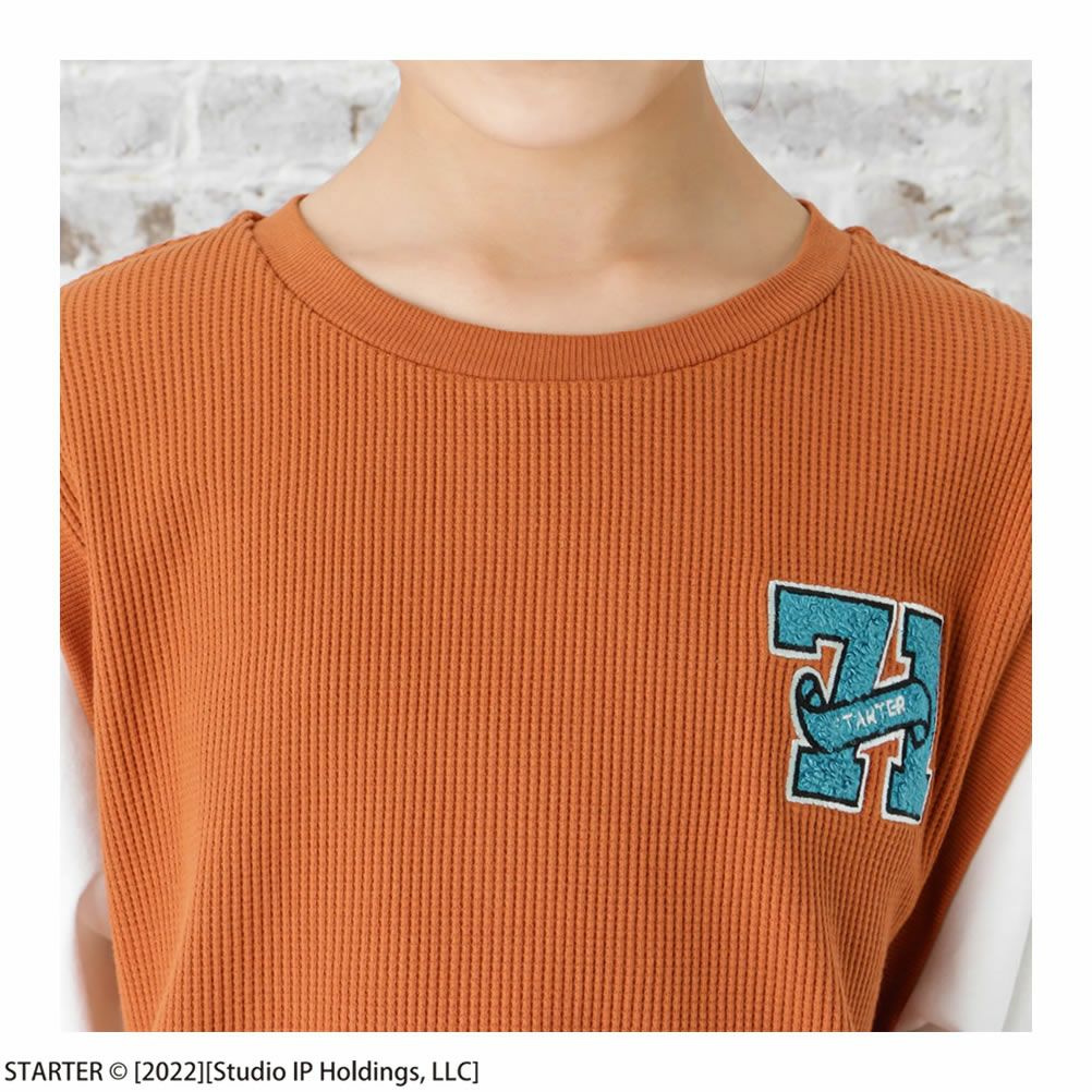 [期間限定価格]STARTER フェイクレイヤード長袖Tシャツ キッズ メール便 対応商品商品サムネイル-4