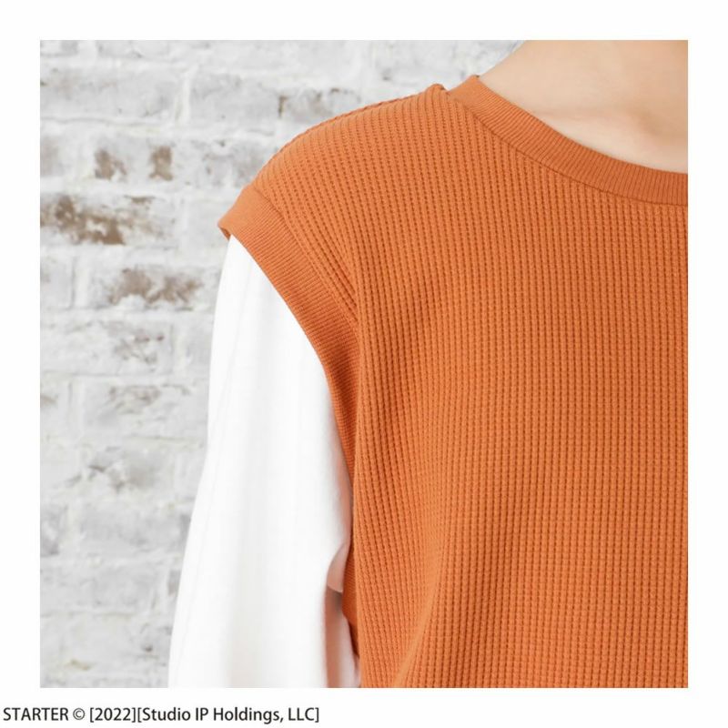 STARTER フェイクレイヤード長袖Tシャツ キッズ メール便 対応商品商品画像-5