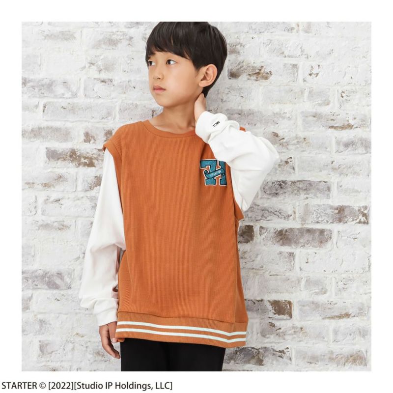 STARTER フェイクレイヤード長袖Tシャツ キッズ メール便 対応商品商品画像-11