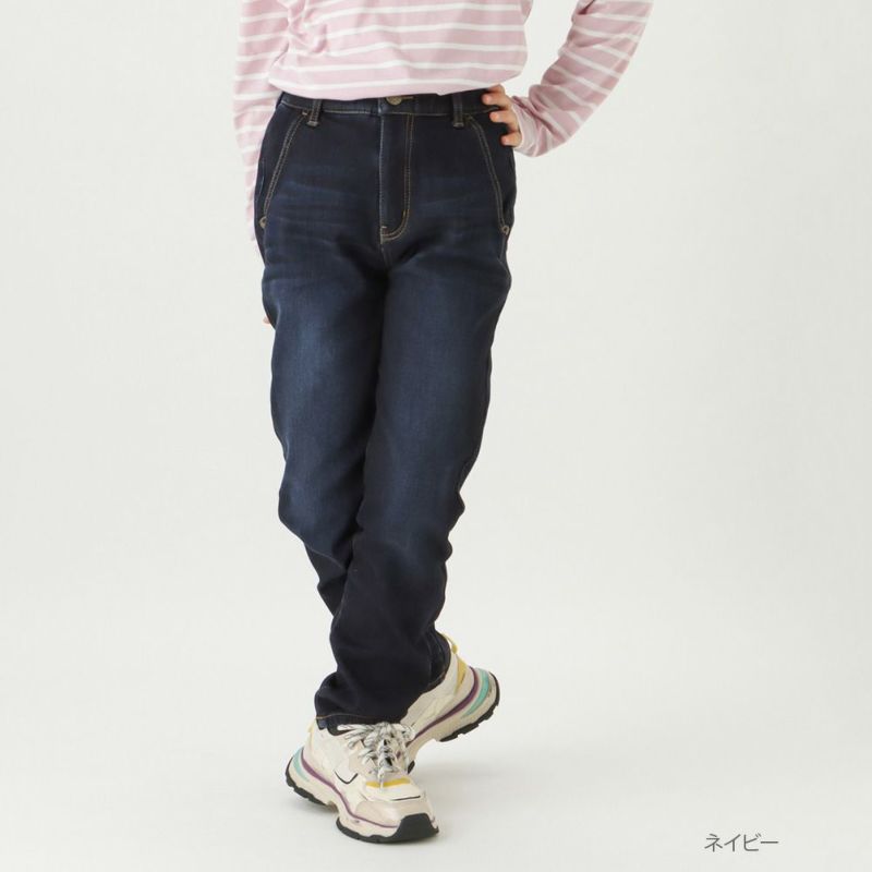 NAVY  デニムシャギーボンディングパンツ キッズ商品画像-1