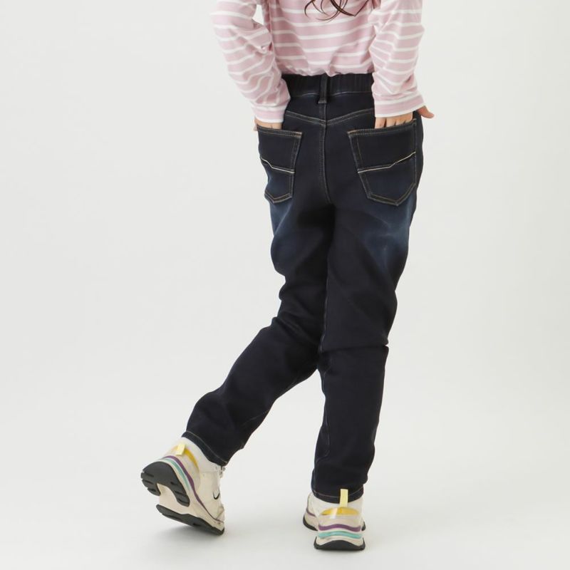 NAVY  デニムシャギーボンディングパンツ キッズ商品画像-4