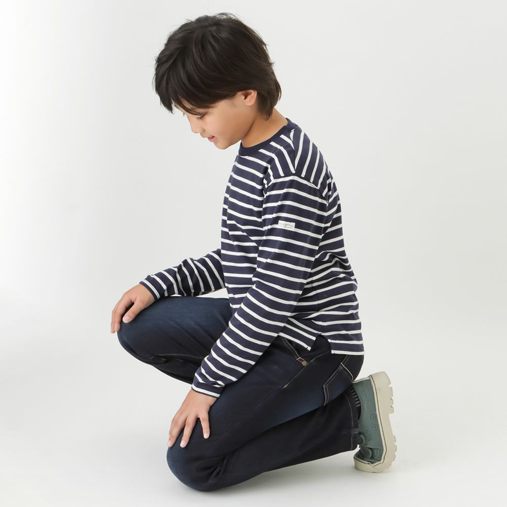NAVY デニムシャギーボンディングパンツ キッズ