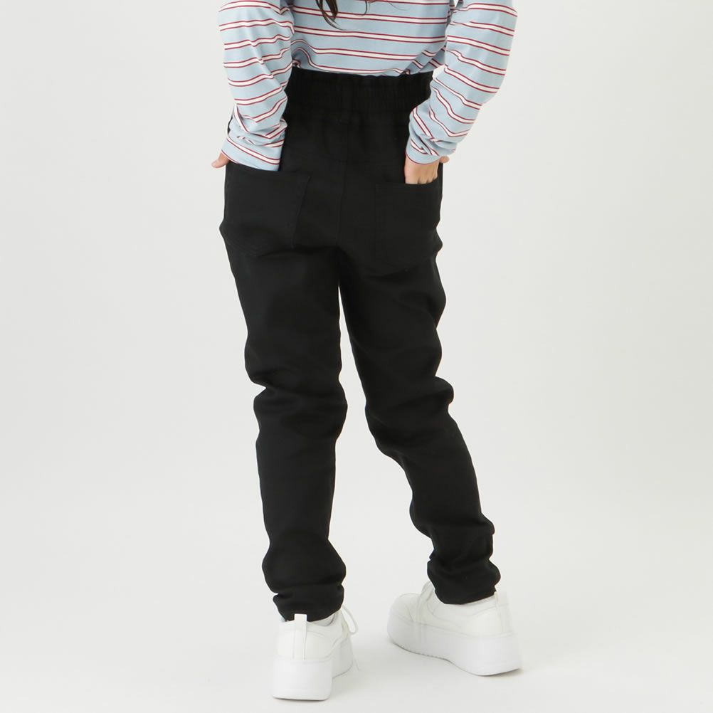 NAVY パウダー起毛カラースキニーパンツ キッズ